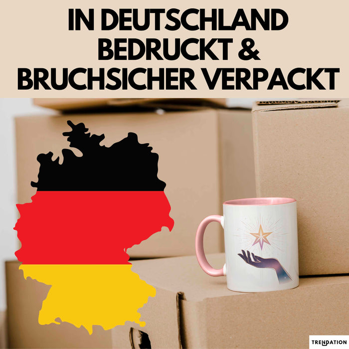 Manifestations Fan Tasse Geschenkidee für Traum Anzieher Rosa Trendation