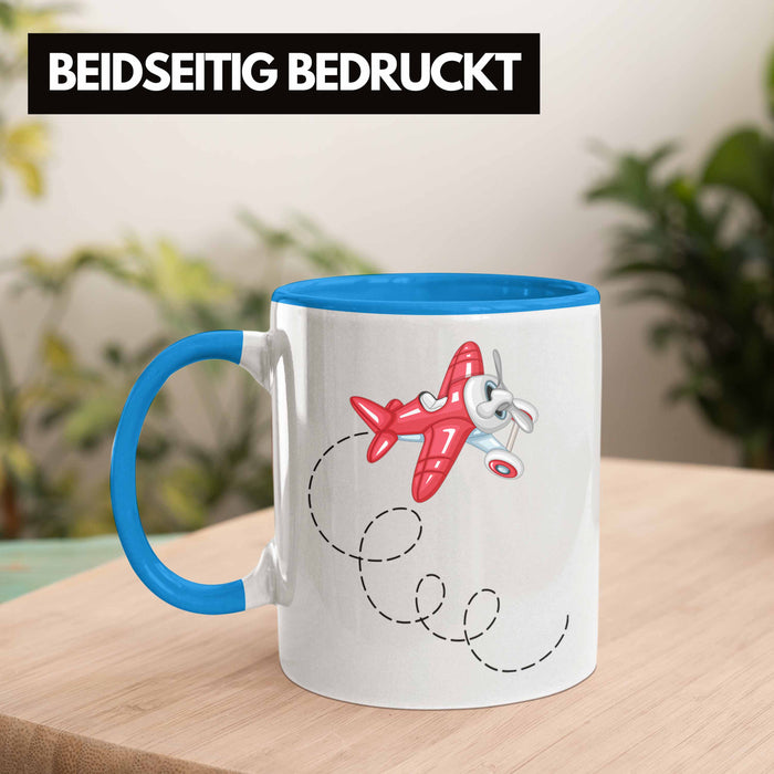 Segelflieger Tasse Geschenk Segelflieger Blau Trendation