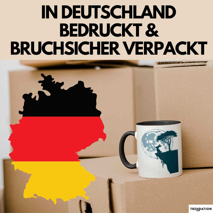 Kaninchen Hase Tierliebhaber Tasse Geschenk Lustige Geschenkidee Spruch Schwarz Trendation