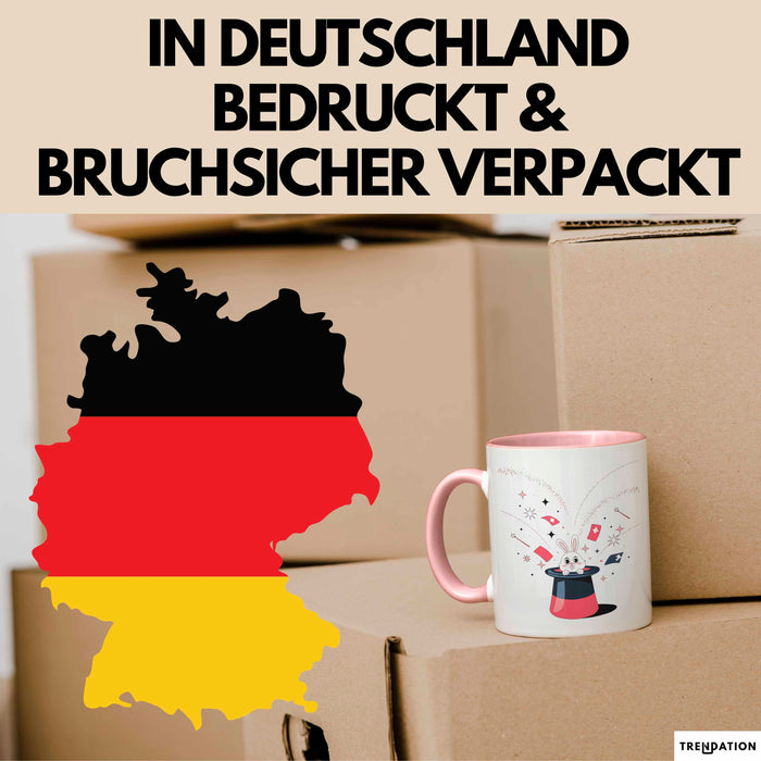Zauberer Tasse Geschenk Lustige Geschenkidee Spruch Für Magie Fans Rosa Trendation
