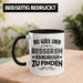 Trendation - Jobwechsel Tasse Geschenk Kollegin Kollege Lustig Abschiedsgeschenk Sprüche - Viel Glück Besseren Lieblingskollegen Schwarz Trendation