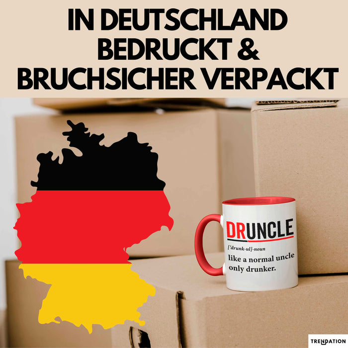 Onkel Sarkastisch Sarkasmus Tasse Geschenk Lustige Geschenkidee Spruch Druncle Definition Rot Trendation