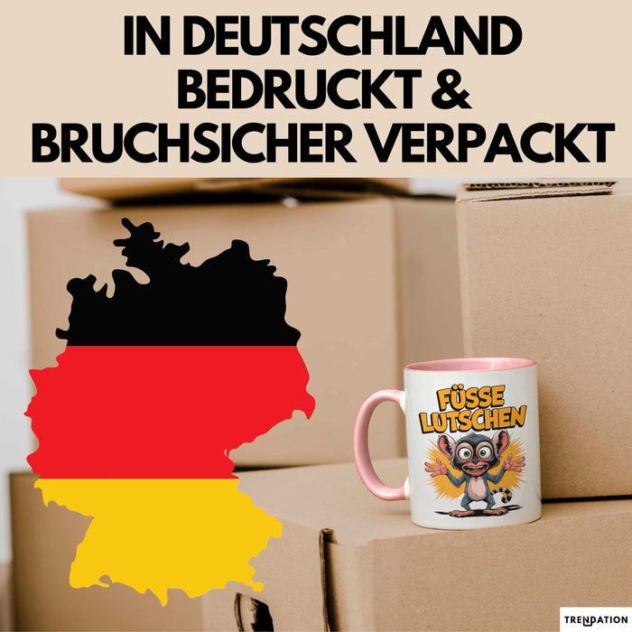 Sarkasmus Sarkastisch Tasse Geschenk Lustige Geschenkidee Spruch Füsse Lutschen Rosa Trendation