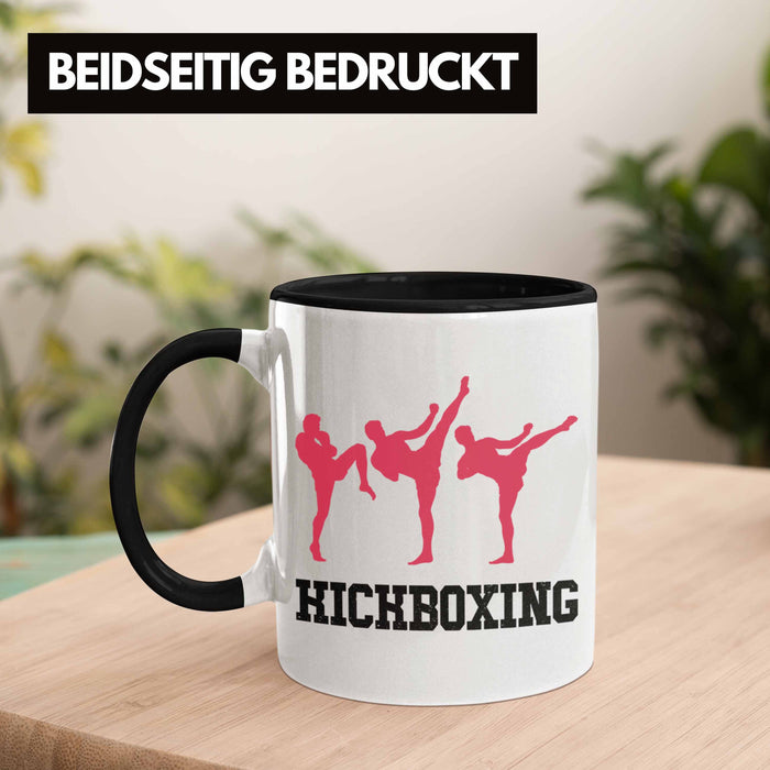 Kickboxing Tasse Geschenk Kampfsportler Geschenkidee Geburtstag Weihnachten Schwarz Trendation