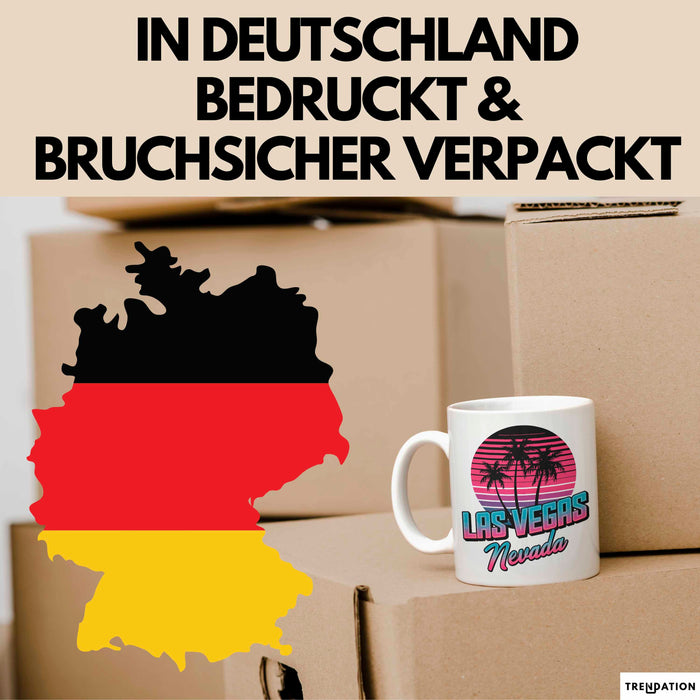 Las Vegas Nevada USA Tasse Geschenk Lustige Geschenkidee Spruch Weiß Trendation
