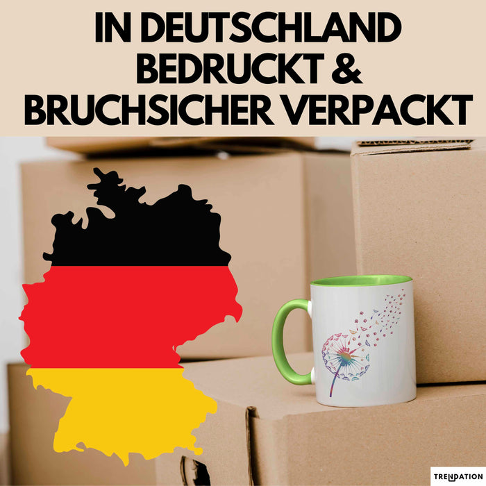 Hund Tierliebhaber Tasse Geschenk Lustige Geschenkidee Spruch Grün Trendation