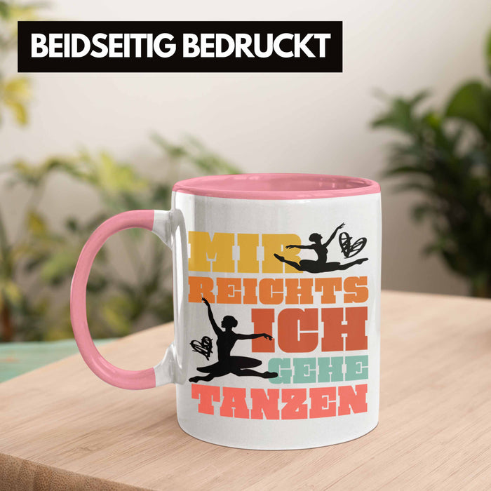 Trendation - Ballett Ballerina Tänzerin Tasse Mädchen Geschenk Frauen Tanzen Geschenkidee Kaffeetasse Rosa Trendation