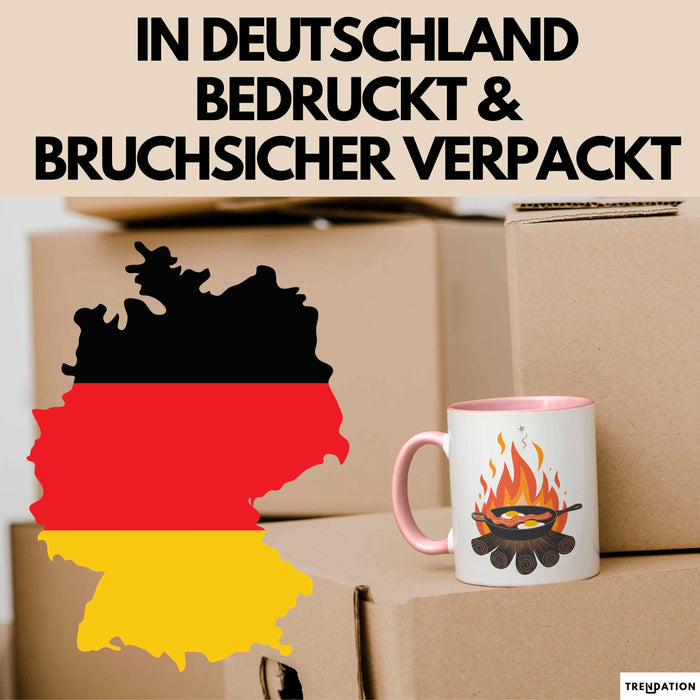 Camping Koch Tasse Geschenkidee für Outdoor Koch Liebhaber Rosa Trendation