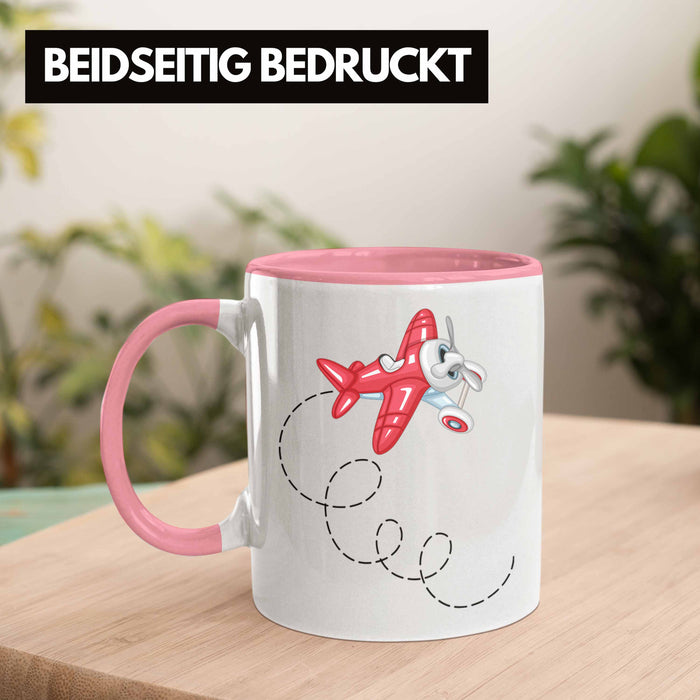 Segelflieger Tasse Geschenk Segelflieger Rosa Trendation