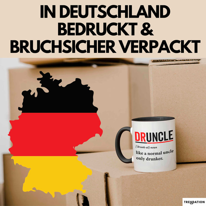 Onkel Sarkastisch Sarkasmus Tasse Geschenk Lustige Geschenkidee Spruch Druncle Definition Schwarz Trendation