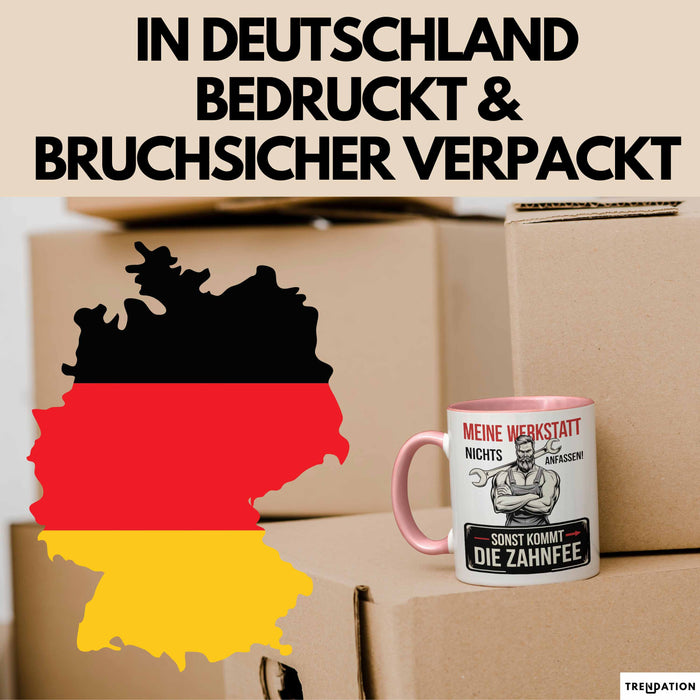 Handwerker Tasse Geschenk Fass Nichts In Der Werkstatt An Rosa Trendation
