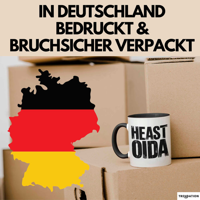 Österreich Wien Wienerisch Tasse Geschenk Lustige Geschenkidee Spruch Heast Oida Trendation