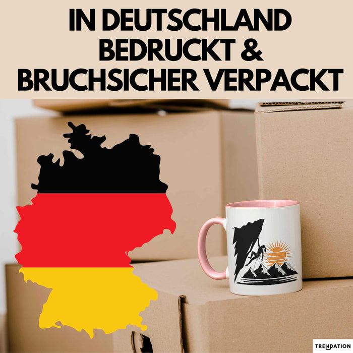 Kletterer Tasse Geschenkidee Abenteuersucher Lustiger Spruch Geschenkidee Lustig Rosa Trendation