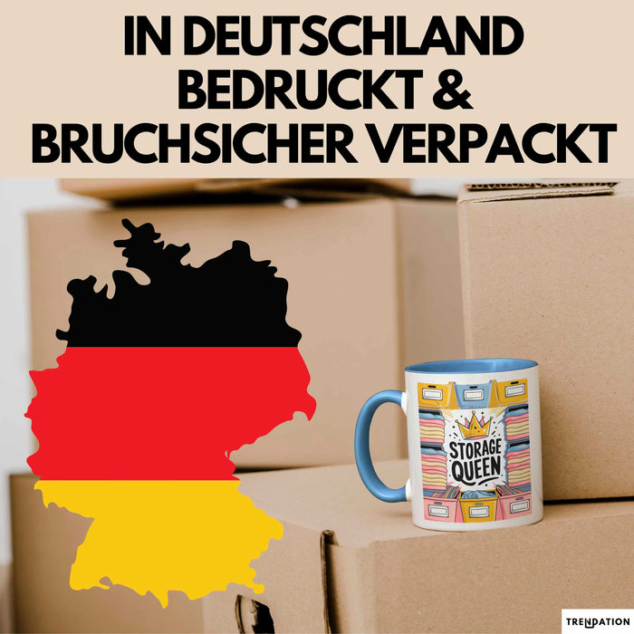 Haushalts Organisator Tasse Geschenk Lustige Geschenkidee Spruch Für Ordentliche Zuhause Liebhaber Blau Trendation