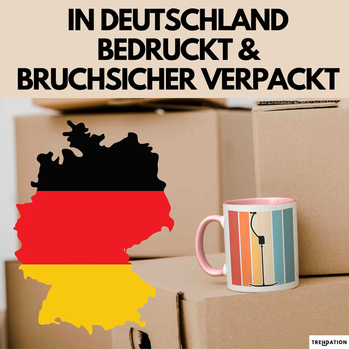 Ski Tasse Geschenk Grafik Skilift Becher Rosa Trendation