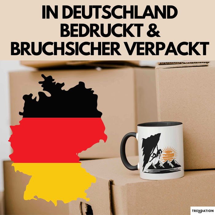 Kletterer Tasse Geschenkidee Abenteuersucher Lustiger Spruch Geschenkidee Lustig Trendation