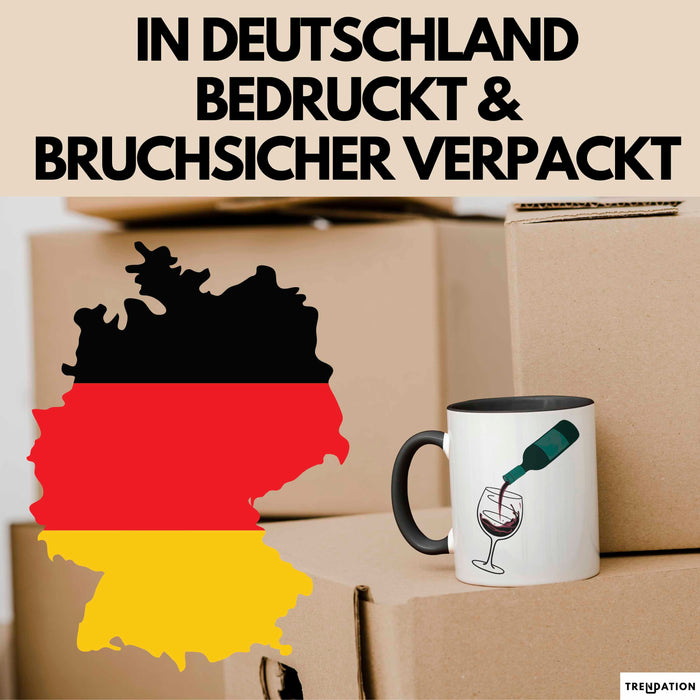 Weinliebhaber Tasse Geschenkidee für Wein Enthusiasten Trendation