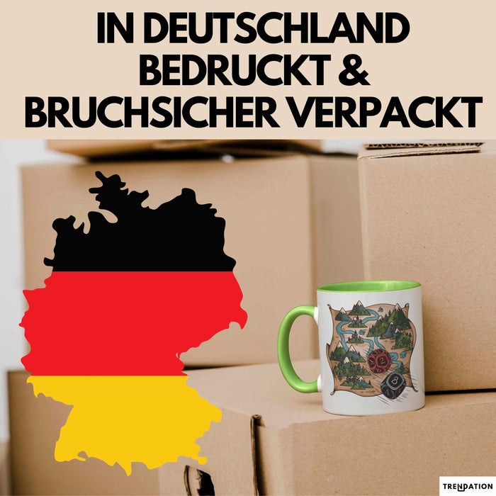 Brettspielfan Tasse Geschenkidee Tabletop Gamer Lustiger Geschenkidee Lustig Grün Trendation