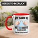 Trendation - 60. Geburtstag Tasse Frau Männer Geschenk 60er Geschenkidee 60 Mutter Vater Mann Frauen Lustig Geschenke Deko Rot Trendation