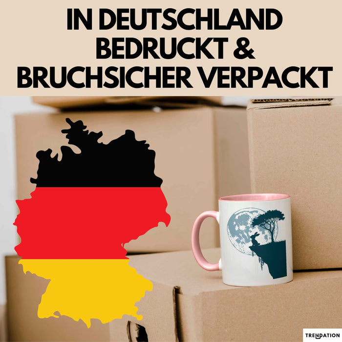 Kaninchen Hase Tierliebhaber Tasse Geschenk Lustige Geschenkidee Spruch Rosa Trendation