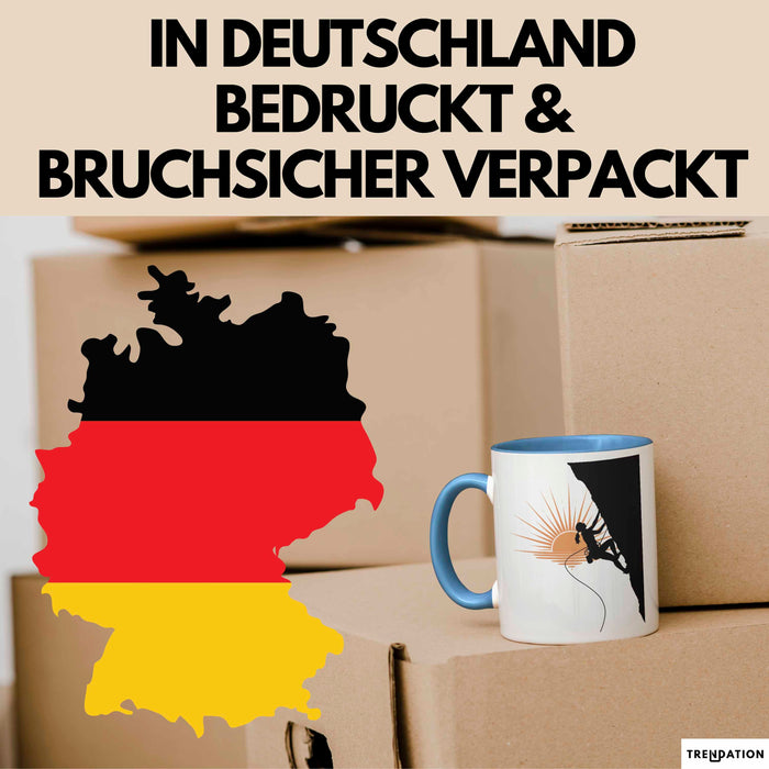 Kletterer Tasse Geschenk Lustige Geschenkidee Spruch Für Fels Jäger Blau Trendation