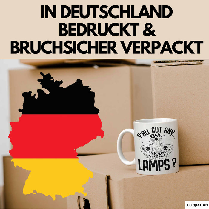 Dank Meme Tasse Geschenk Y'all Got Any Lamps Weiß Trendation