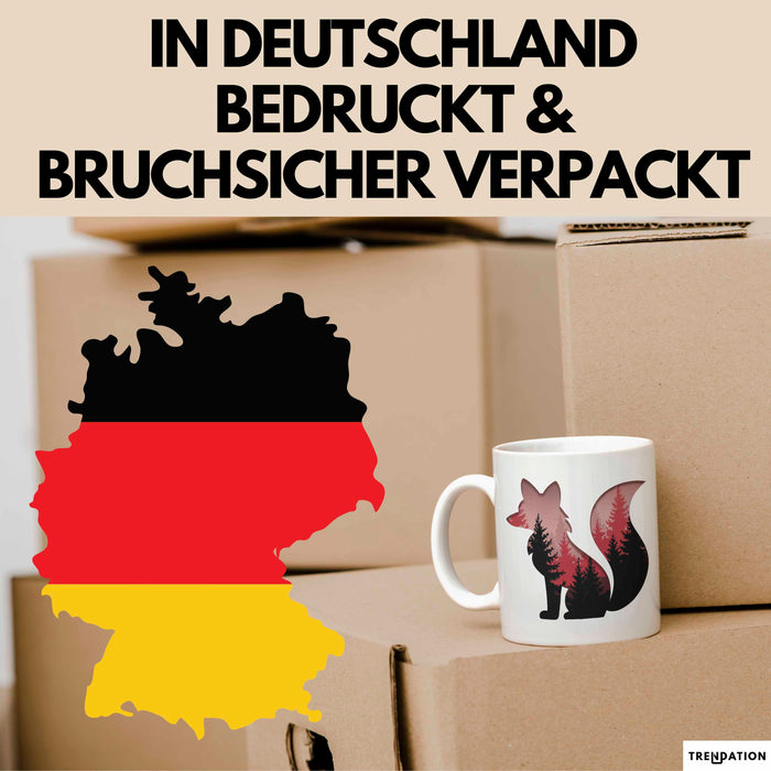 Fuchs Tierliebhaber Tasse Geschenk Lustige Geschenkidee Spruch Weiß Trendation