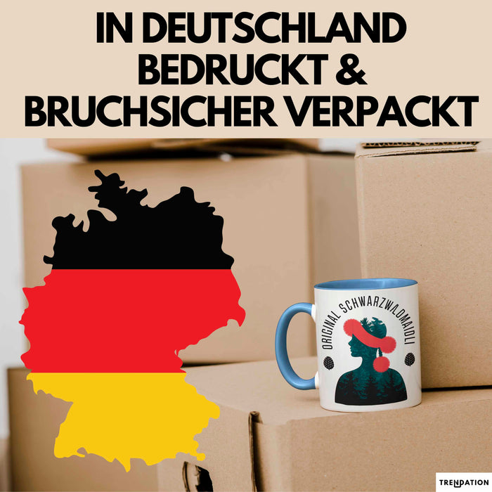 Sarkastisch Sarkasmus Tasse Geschenk Lustige Geschenkidee Spruch Original Schwarzwaldmaidli Blau Trendation
