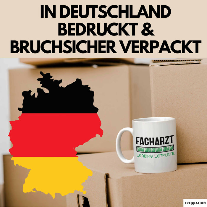 Facharzt Tasse Geschenk Werdender Arzt Geschenkidee Studium Medizin Kaffee-Becher Weiß Trendation
