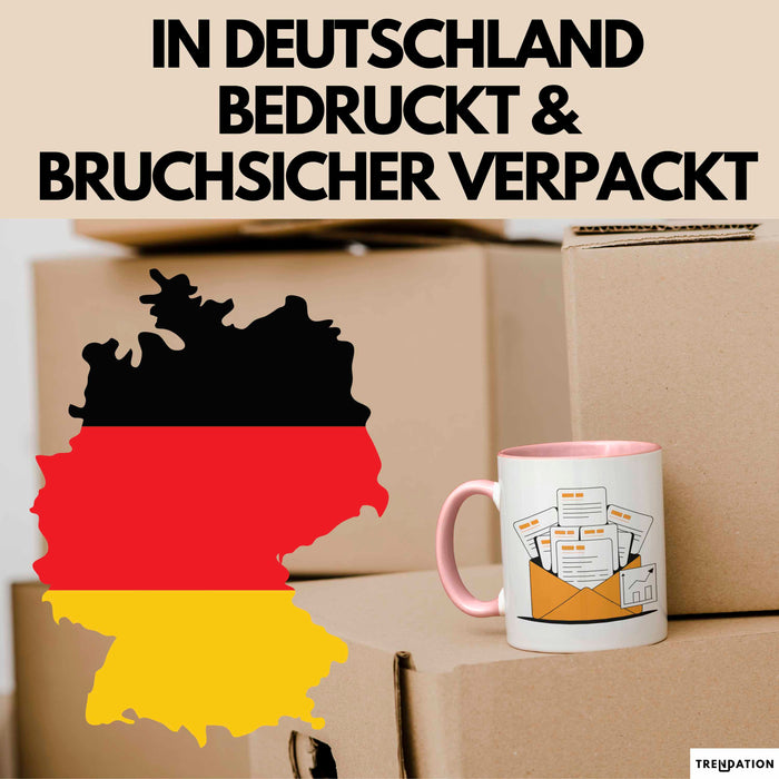 E Mail Marketer Tasse Geschenk Lustige Geschenkidee Spruch Für Inbox Strategen Rosa Trendation