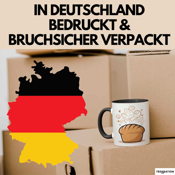 Brotbäcker Tasse Geschenkidee für Teigknet Fan Trendation