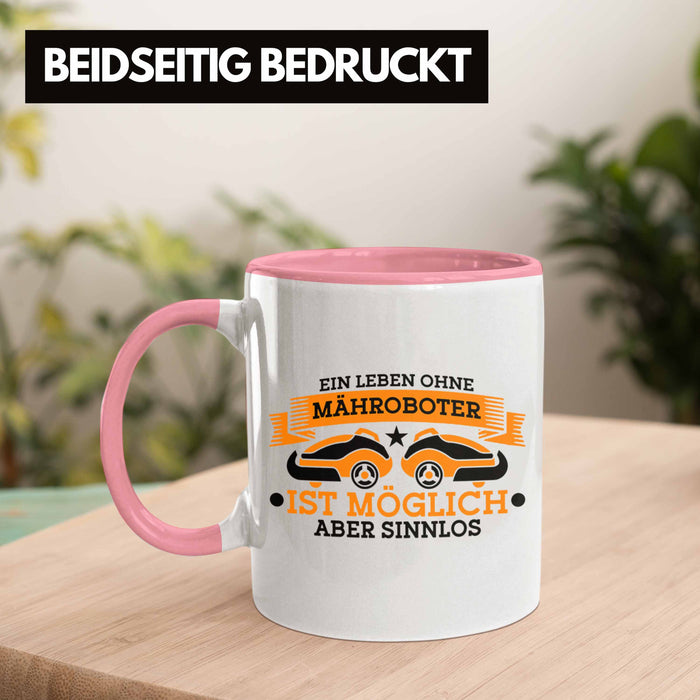 Lustige Tasse für Mähroboter-Fans - Geschenkidee für Gartenliebhaber Trendation