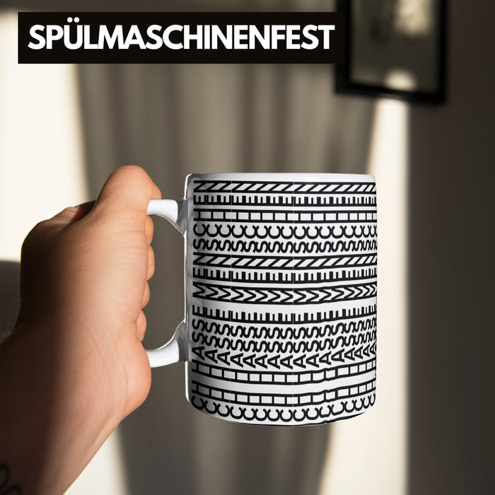 Ich Hasse Menschen Tasse Lustiges Geschenk Allover-Print Quer Lesen Trendation