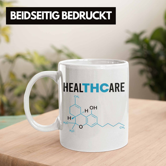 THC Tasse "THC - Healthcare" Cannabis-Liebhaber