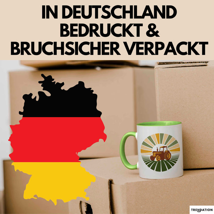 Landwirt Tasse Geschenkidee Landwirtschaftsfan Lustiger Geschenkidee Lustig Grün Trendation
