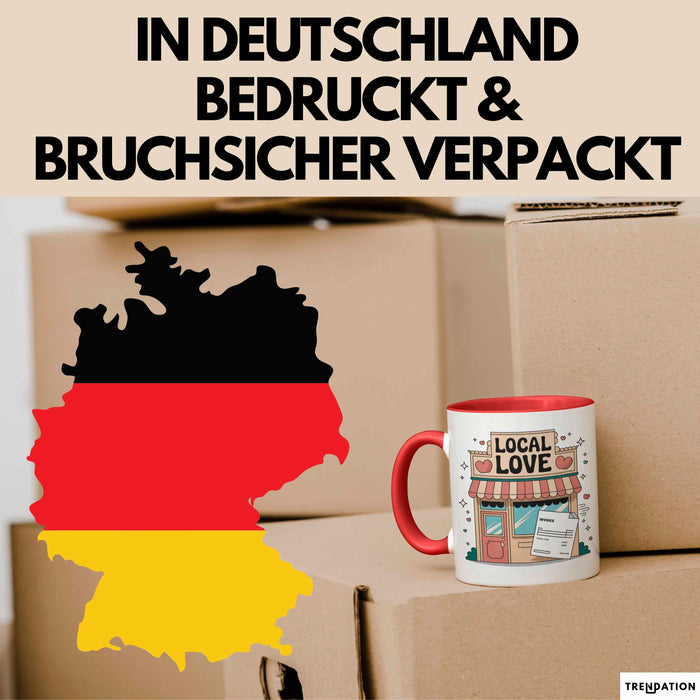 Kleinunternehmer Tasse Geschenk Lustige Geschenkidee Spruch Für Lokale Helden Rot Trendation