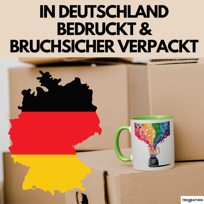 Smoothie Liebhaber Tasse Geschenkidee für Mixer Fan Grün Trendation