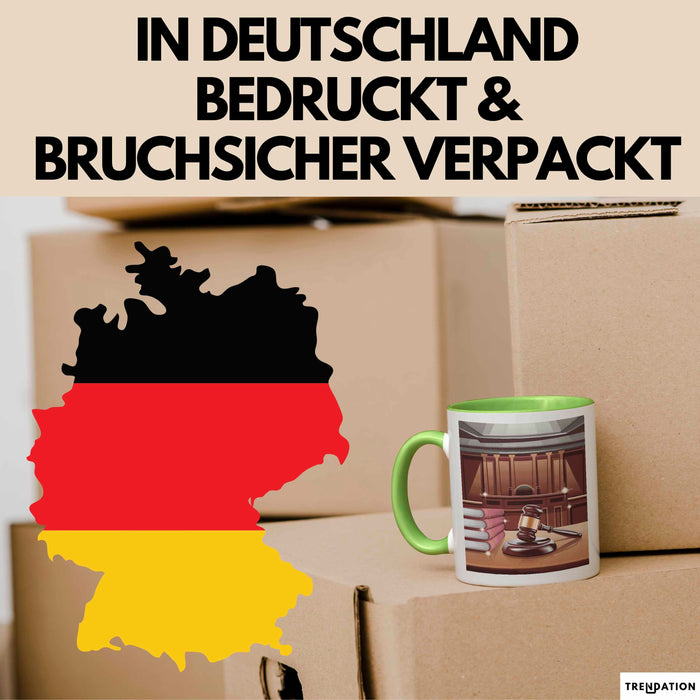 Gerichtsschreiber Tasse Geschenk Lustige Geschenkidee Spruch Für Gerichtspersonal Grün Trendation