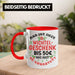 Wichtelgeschenk für 50 Euro Tasse Wichteln für Frauen Kollegen Wichtel-Tasse Schrott-Wichteln Schrottwichteln Rot Trendation