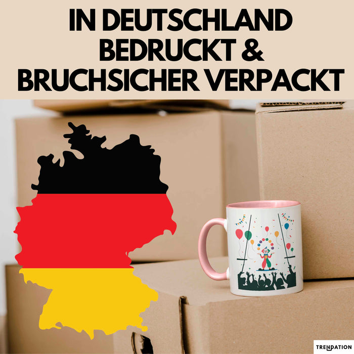 Zirkus Künstler Tasse Geschenk Lustige Geschenkidee Spruch Für Show Entertainer Rosa Trendation