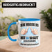 Trendation - 60. Geburtstag Tasse Frau Männer Geschenk 60er Geschenkidee 60 Mutter Vater Mann Frauen Lustig Geschenke Deko Blau Trendation