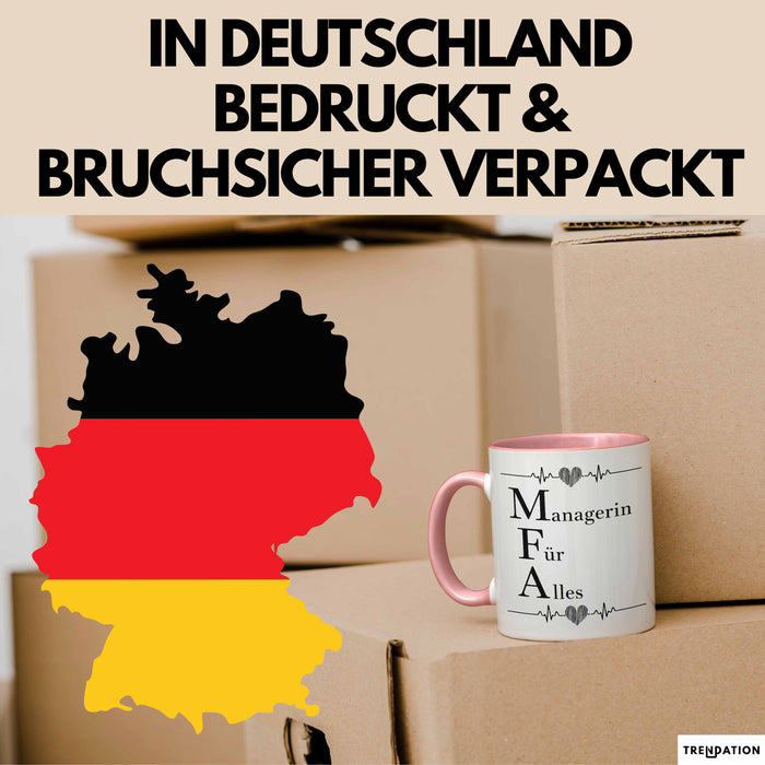 Medizinischer Assistent Arzt Tasse Geschenk Lustige Geschenkidee Spruch Managerin Für Alles Rosa Trendation