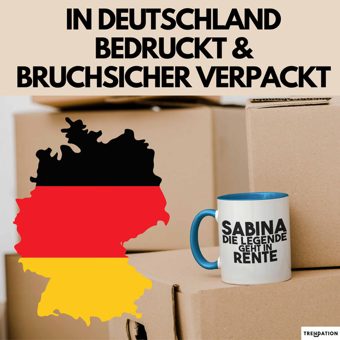 Sabina Tasse Sabina – Die Legende Geht In Rente Geschenk