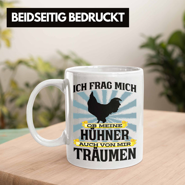 Trendation - Landwirt Spruch Geschenk Tasse Landwirtschaft Geschenke für Männer Traktor Spruch Kaffeetasse Hühner-Flüsterer Bauer Weiß Trendation