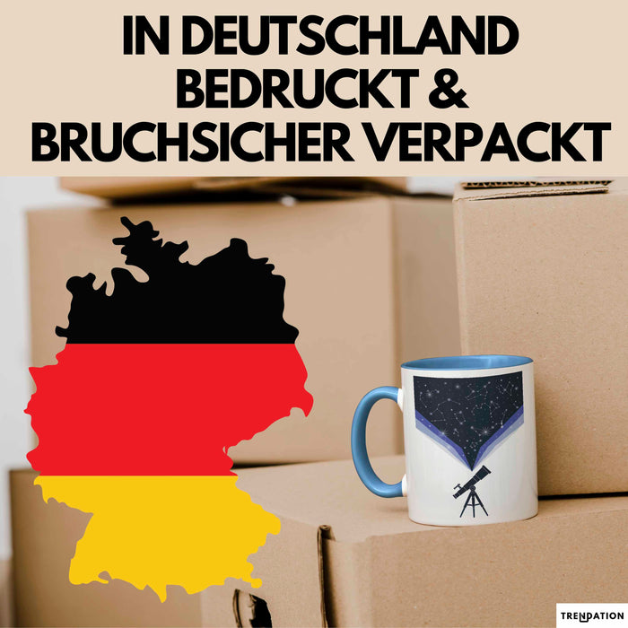 Astronomie Liebhaber Tasse Geschenk Lustige Geschenkidee Spruch Für Sternen Gucker Blau Trendation