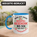 Wichtelgeschenk für 30 Euro Tasse Wichteln für Frauen Kollegen Wichtel-Tasse Schrott-Wichteln Schrottwichteln Blau Trendation
