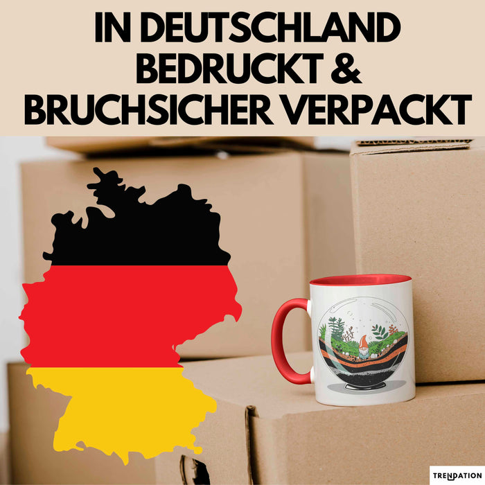 Terrarium Bauer Tasse Geschenk Lustige Geschenkidee Spruch Für Mini Welt Erschaffer Rot Trendation
