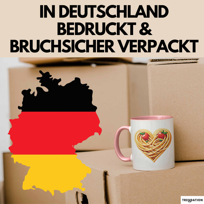 Spaghetti Tasse Für Frauen Und Männer Spaghetti-Liebhaber Herz Rosa Trendation