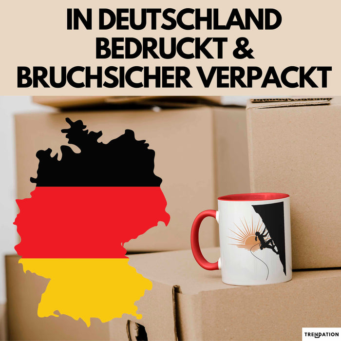 Kletterer Tasse Geschenk Lustige Geschenkidee Spruch Für Fels Jäger Rot Trendation