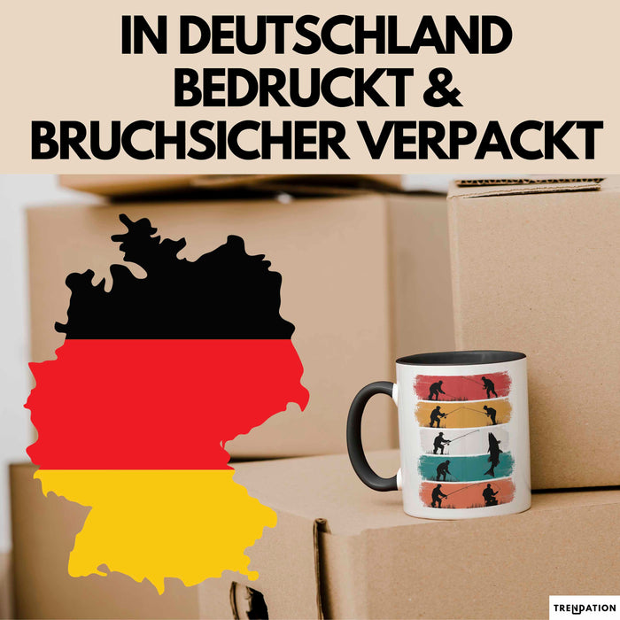 Angelliebhaber Fischer Retro Tasse Geschenk Lustige Geschenkidee Spruch Trendation